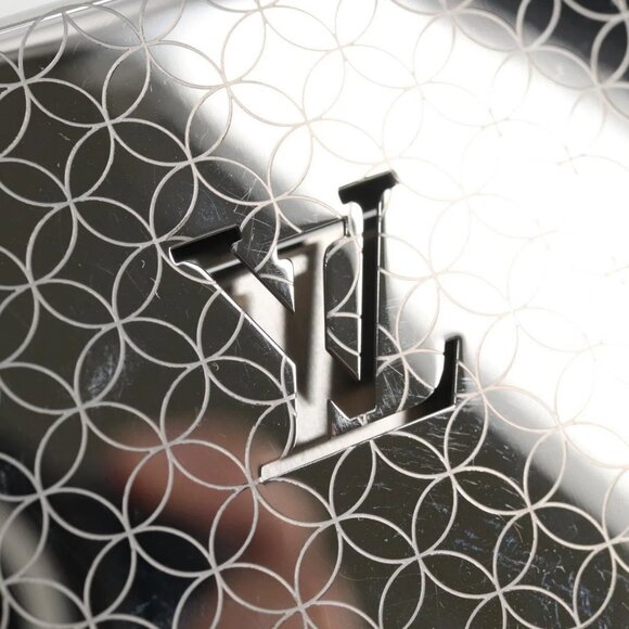 LOUIS VUITTON Porte Cartes Champs Elysees Metal Silver Auth - Picture 9 of 16